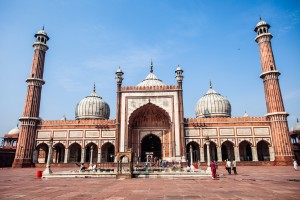 Jama Masjid Mosque, old Delhi, India.