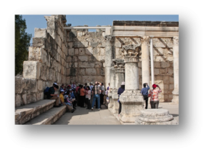 Visiting the Synagogue at Capernaum